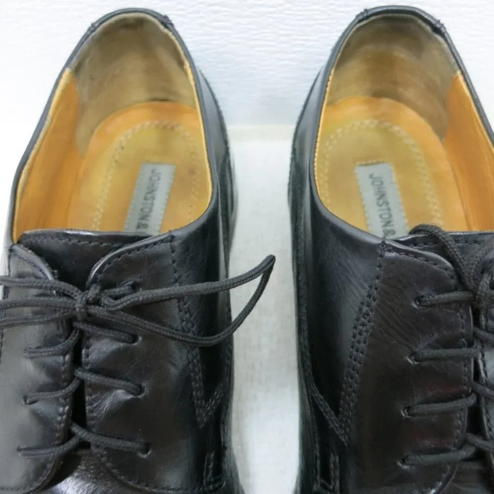 Johnston & Murphy Leather Split Top Oxfords Dress Footwear Men's Shoes 12 M